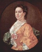 William Hogarth Portrait of Madam Salter oil painting artist